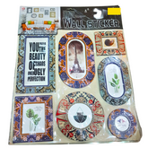 Decorative Wall Sticker Set with Framed Art & Quotes – Stylish Room Decor for Living Rooms, Bedrooms & Offices